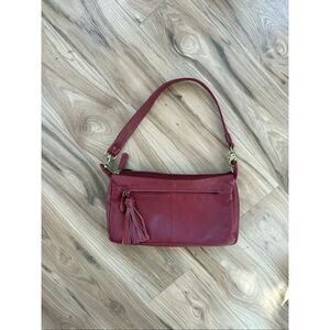 Vintage Y2K Great American Leatherworks Womens Red Leather Purse Shoulder Bag